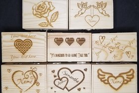 Customizable Small Wooden Boxes/ Ring Box